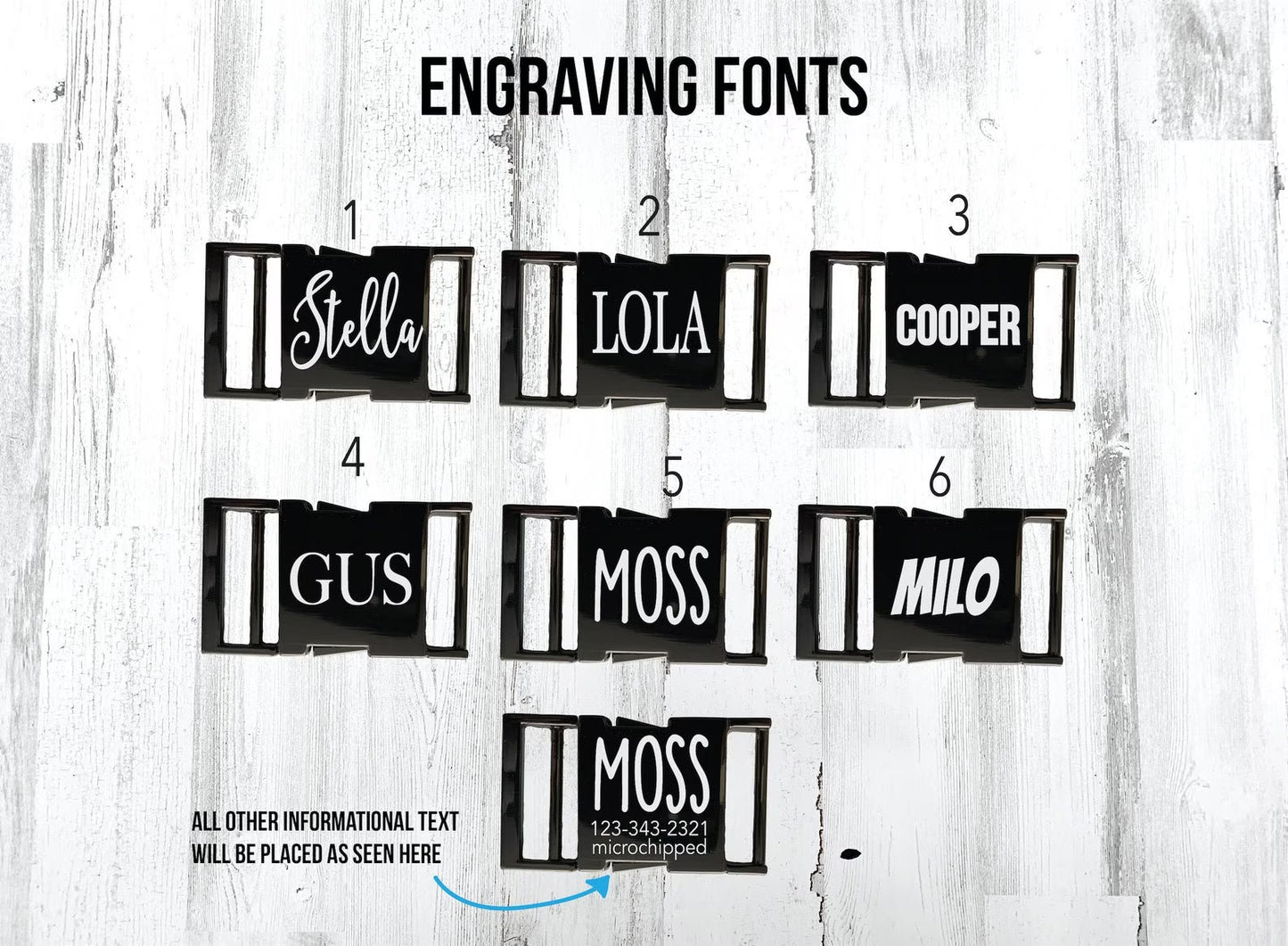 Personalized PNW Dog Collar