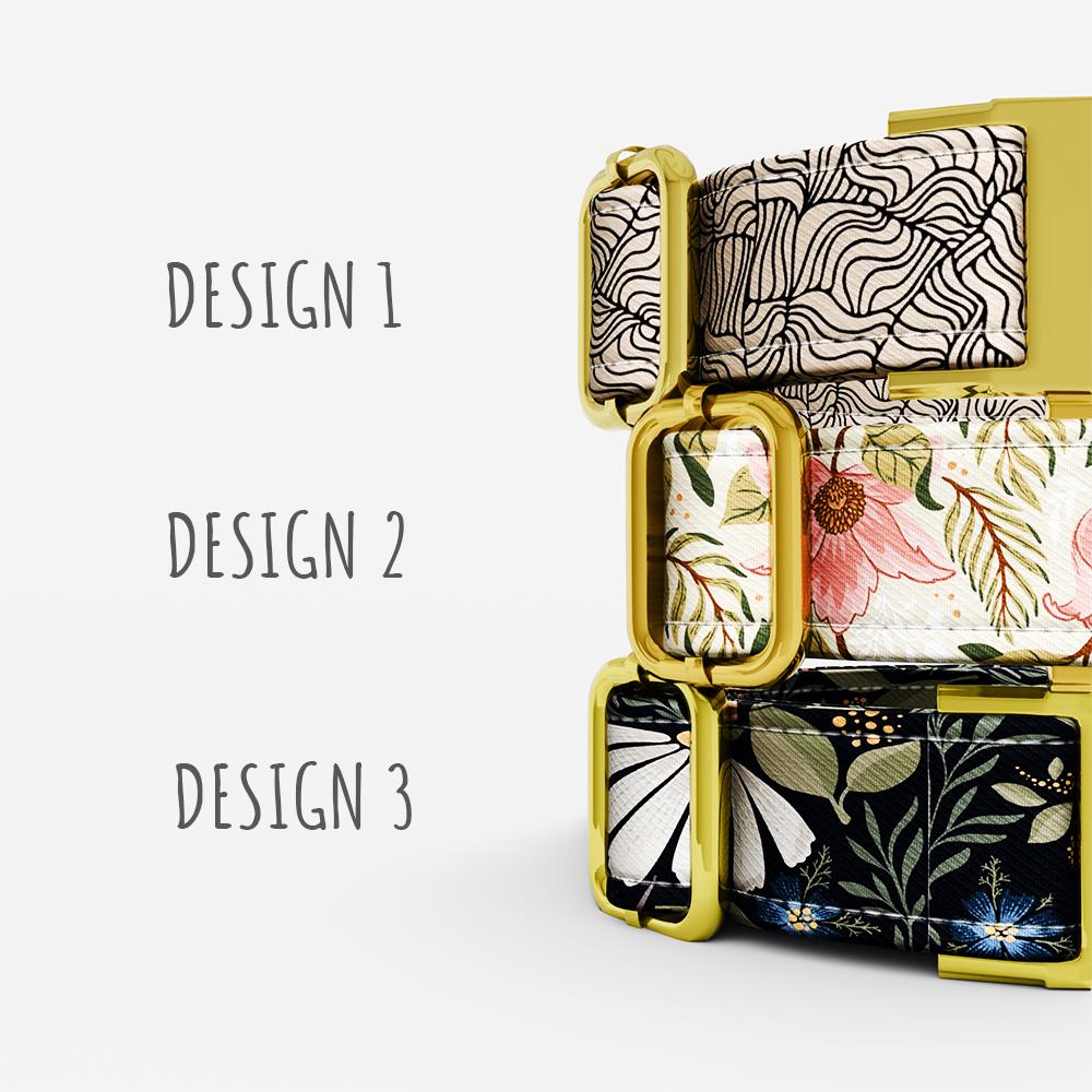 Whimsical Floral Dog Collar with Leash: Adjustable Boho Farmhouse Style