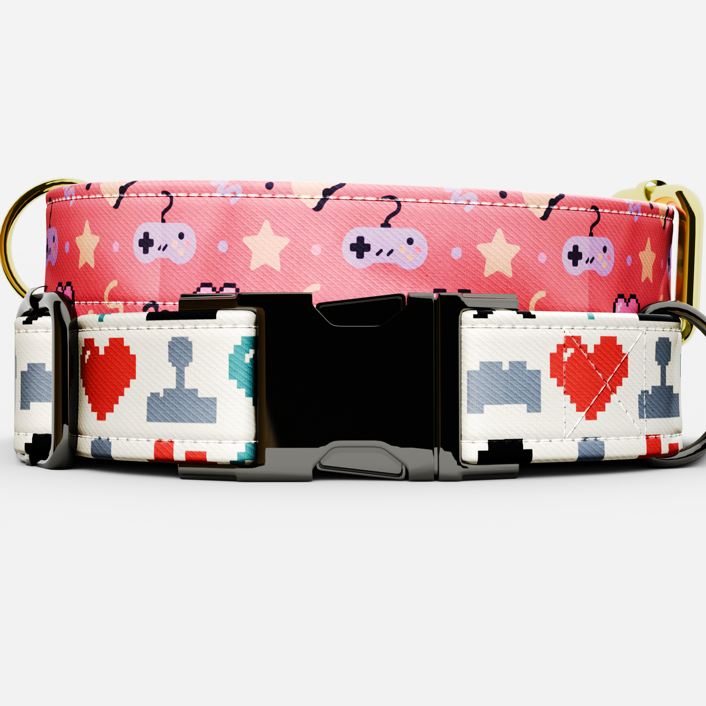 Personalized Video Game Theme Dog Collar with Leash (Copy)