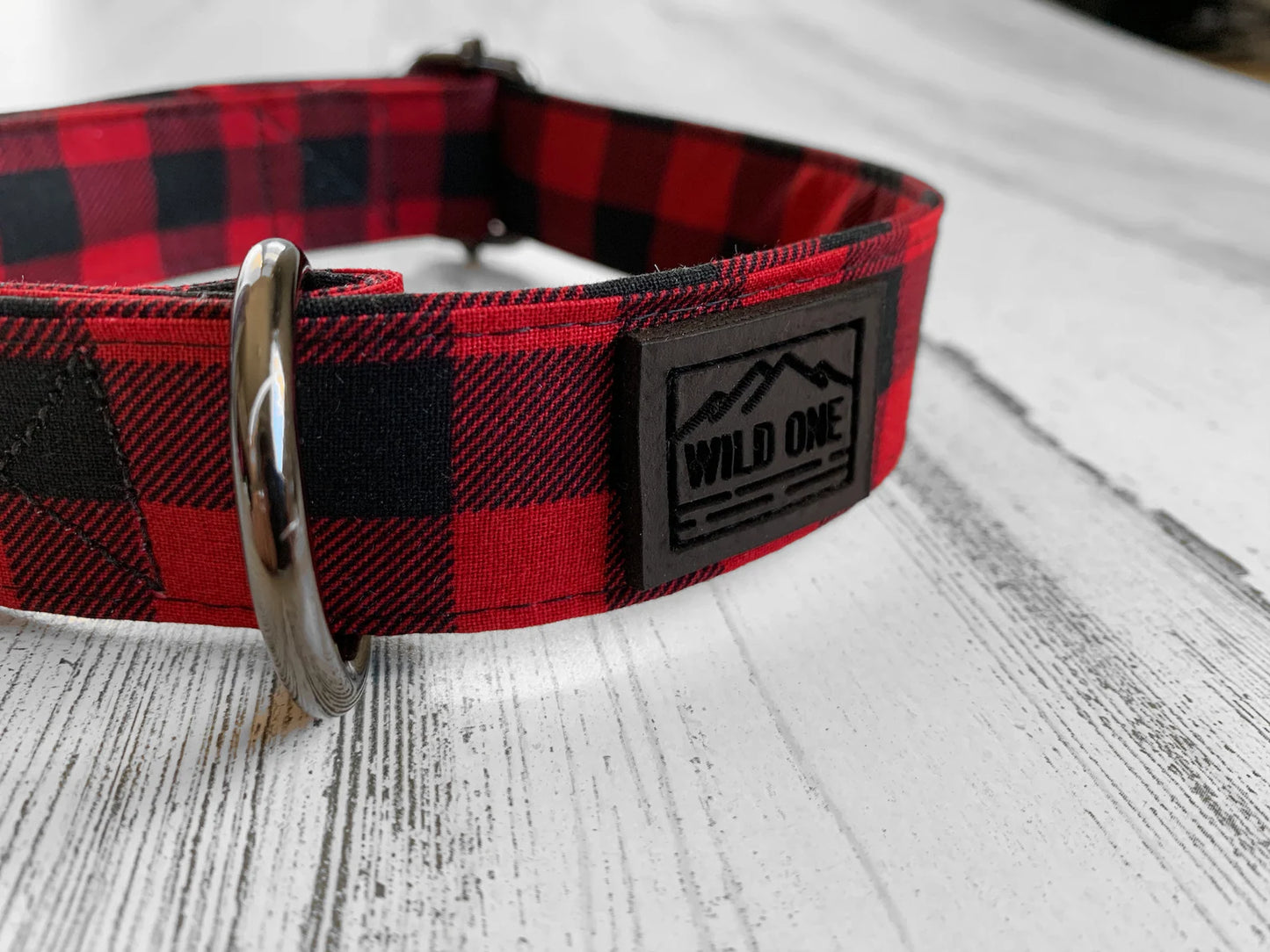 Red Buffalo Plaid Dog Collar