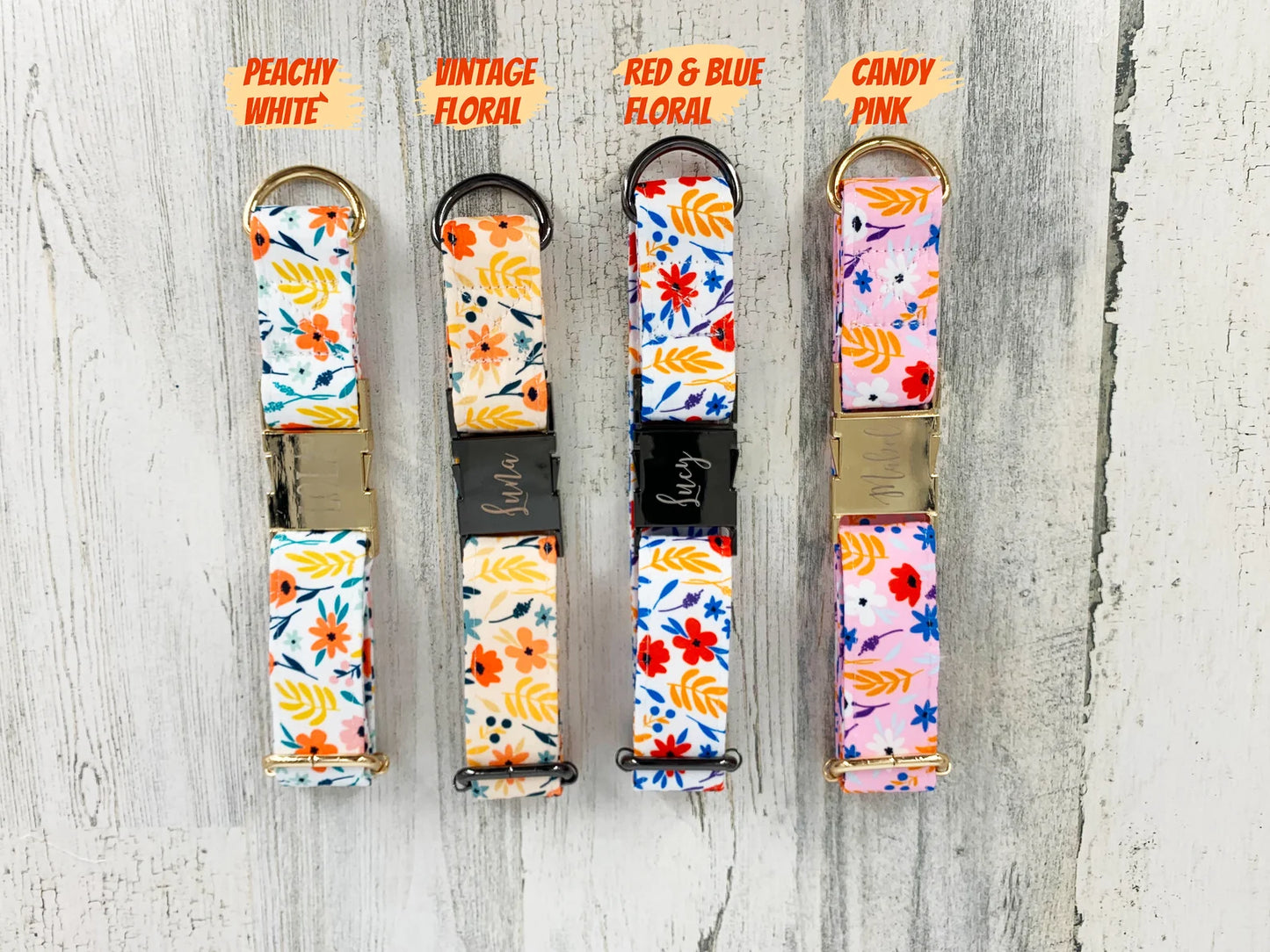 Bold Floral Dog Collar