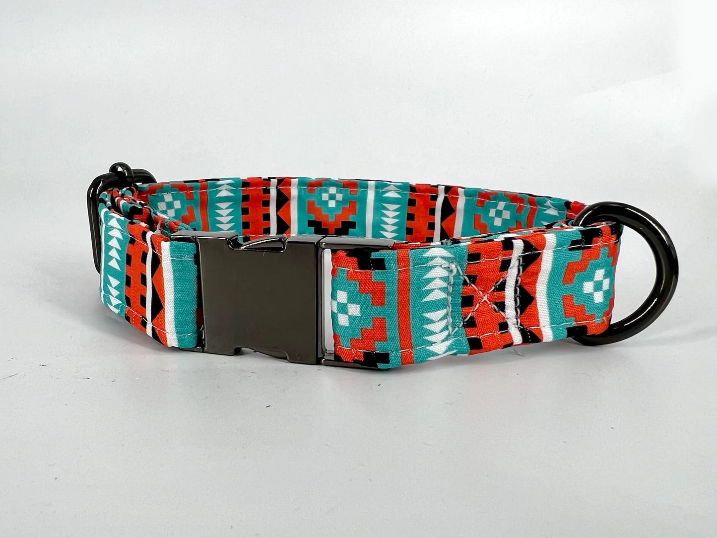Teal Boho Dog Collar