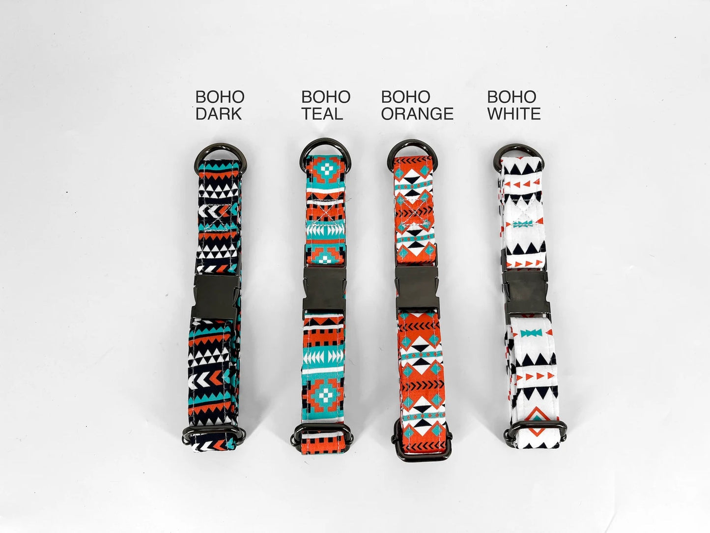 Teal Boho Dog Collar