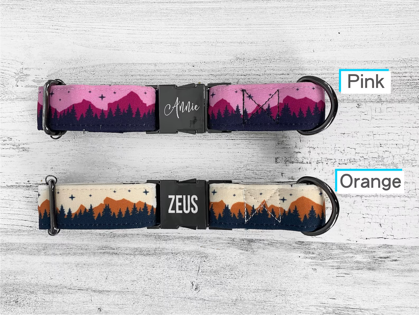 Panorama Mountain Dog Collar